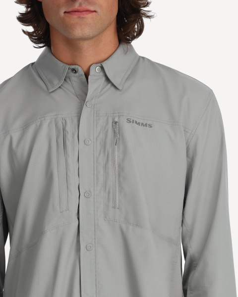 Рубашка Simms Intruder BiComp Fishing Shirt (Мужской; M (41-42); Driftwood)